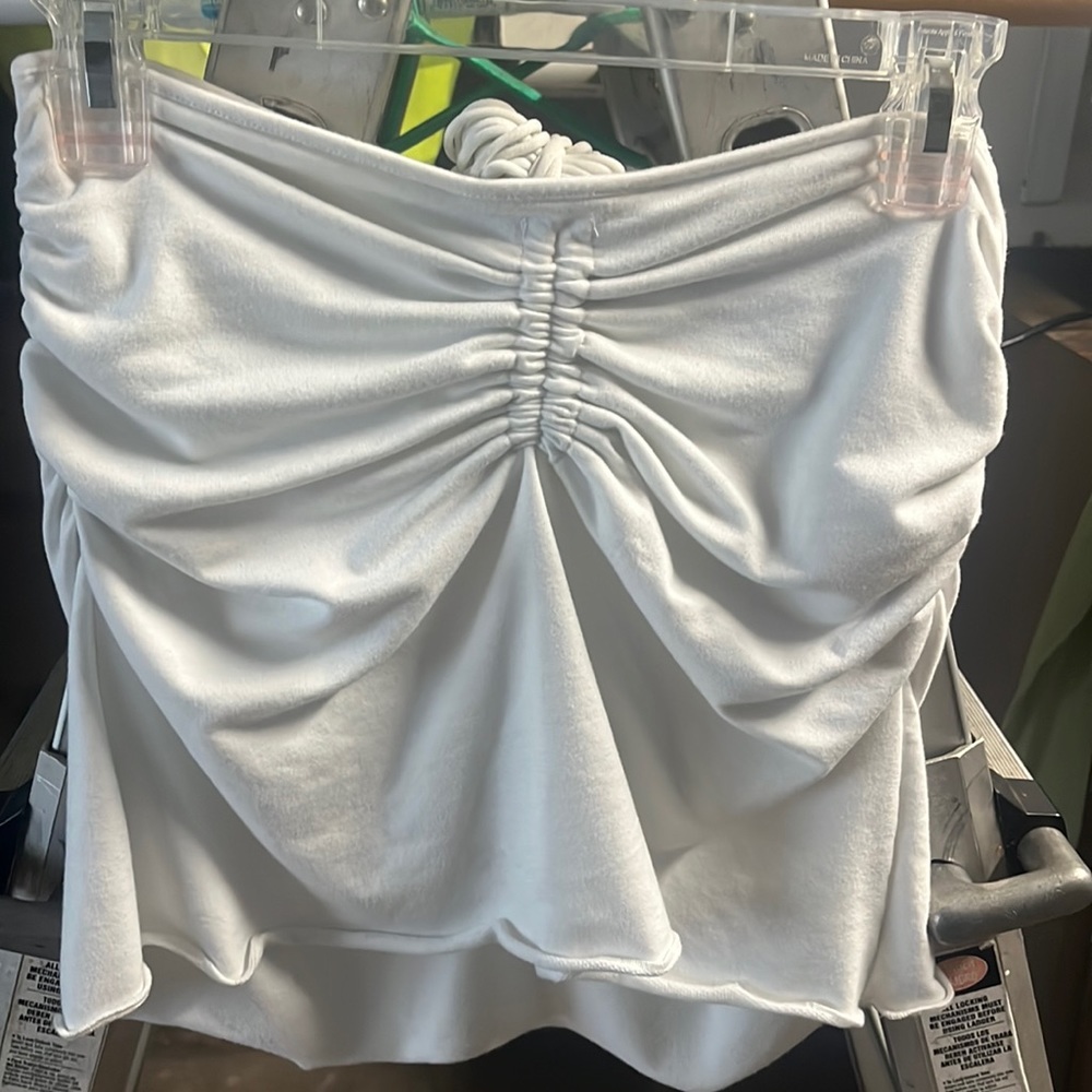 SHEIN Small White Adjustable Skirt